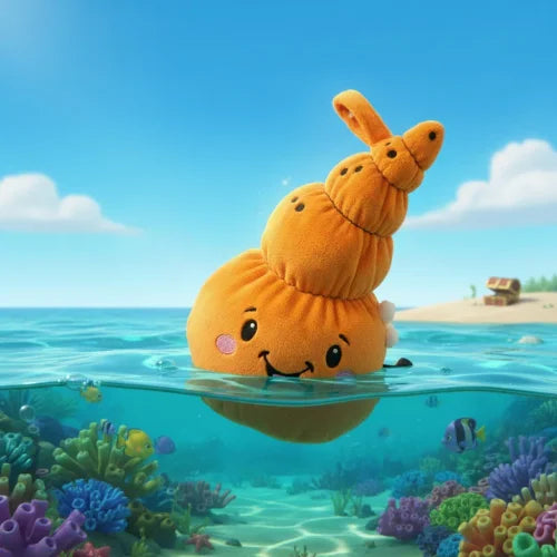 Lenabo Meeresgeschichte „Mia, die sanfte Muschel – Mia (Muschel)“ – liebevolle Vorlesegeschichte für Kinder ab 2 Jahren, Mia schaukelt ruhig auf den Wellen und entdeckt unter der glitzernden Wasseroberfläche eine bunte Welt voller Fische und Korallen, herzerwärmende Geschichte über Geborgenheit, Neugier und die leisen Wunder des Meeres, ideal als beruhigende Gute-Nacht-Geschichte oder entspannte Traumreise in der Lenabo App